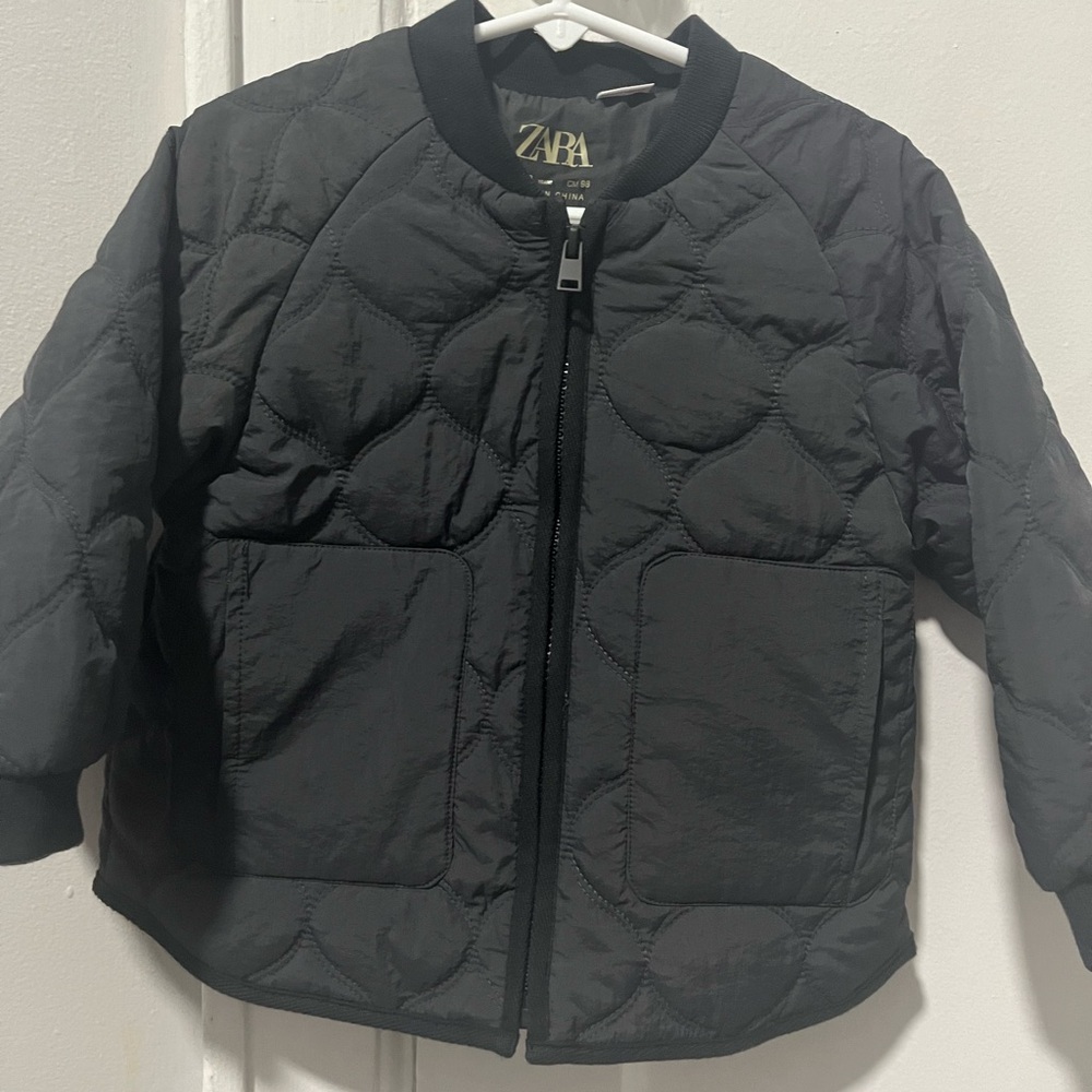 Zara Charcoal Bomber Jacket